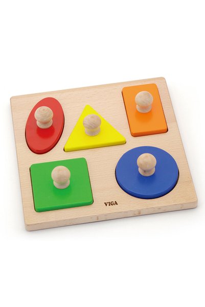 Viga Toys Ξύλινα Σχήματα Οξιάς Viga