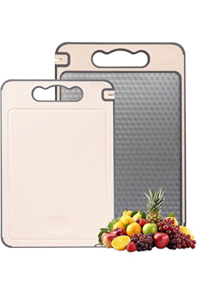 Generic Stainless Steel Cutting Board,Double Sided Chopping Board for Kitchen...