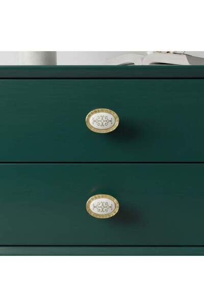 Bayraktar Izmir Model Polymer Button Handle Gold Color (B-39-D-22)