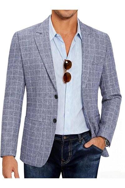 COOFANDY Mens Blazer Casual Slim Fit Sport Coats Linen Texture Sport Jacket
