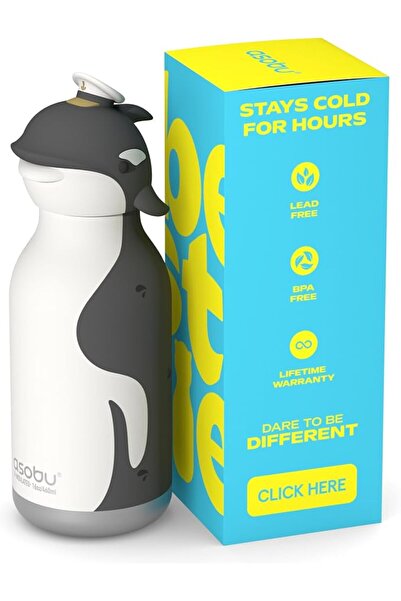 GENERAL Kids Water Bottle with Straw Cute Deer Antler Design, Leak Proof Insu...