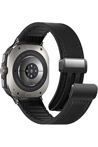 Generic Magnetic Leather Watch Band Compatible With Samsung Galaxy Watch Ultr...