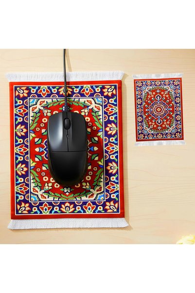 Generic Ergonomic Mouse Pad + Coaster | Premium 1 Carpet Mouse Pad + 1 Coaste...