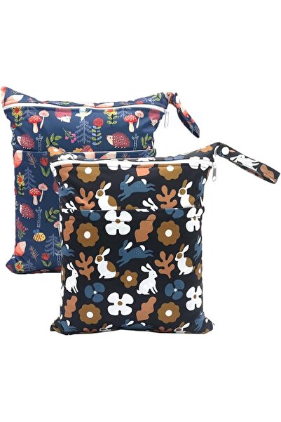 GENERAL [2 Pack] Waterproof Wet Dry Bags, Dual Zippered Compartments for Swim...