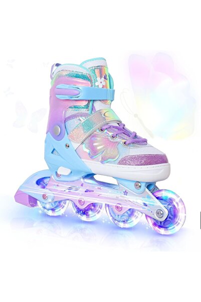 Generic Kids Inline Skates for Girls and Boys Toddler Butterfly Adjustable Al...