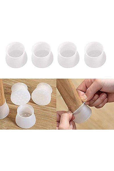 GENERAL Silicone Chair Leg Floor Protectors, 16 PCS, Anti Slip Furniture Prot...