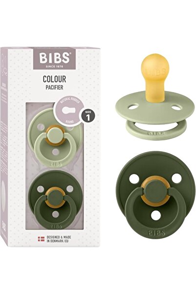 Bibs Liberty Pacifier | 2 Colour Natural Rubber Latex Soothers | Size 1 (0-6 ...