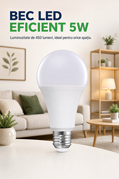 DeaL Macvi ®   Bec LED de 5W - Echivalent cu 40W, 450 lm, Eficient energetic ...