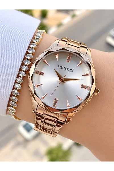 Ferrucci RoseGold Renk 35 mm Kadın Kol Saati