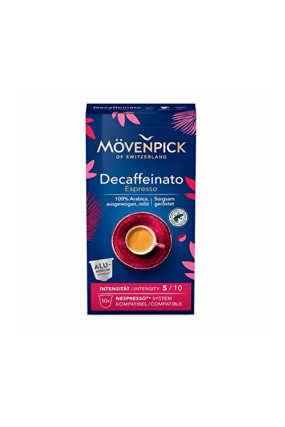 Mövenpick Capsule Nespresso Decofeinizate, 10 bucăți