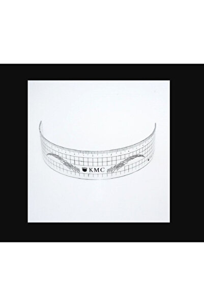 Generic Brand مسطرة قياس الحواجب البلاستيكية باللون الأسود