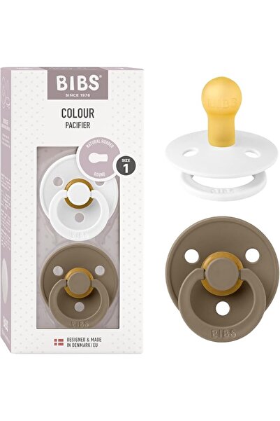 Bibs Liberty Pacifier | 2 Colour Natural Rubber Latex Soothers | Size 1 (0-6 ...