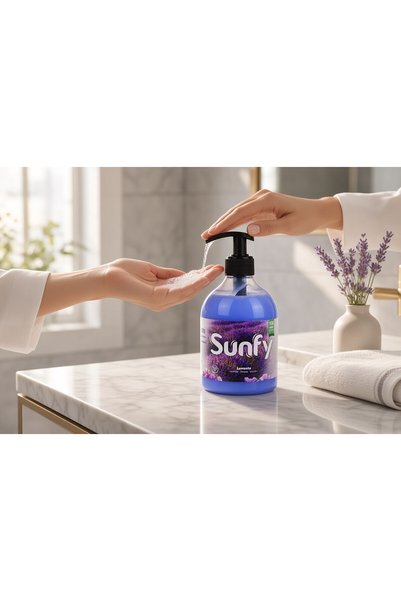SUNFY Lavanta Kokulu Sıvı Sabun 500 ml – Pompalı El Sabunu