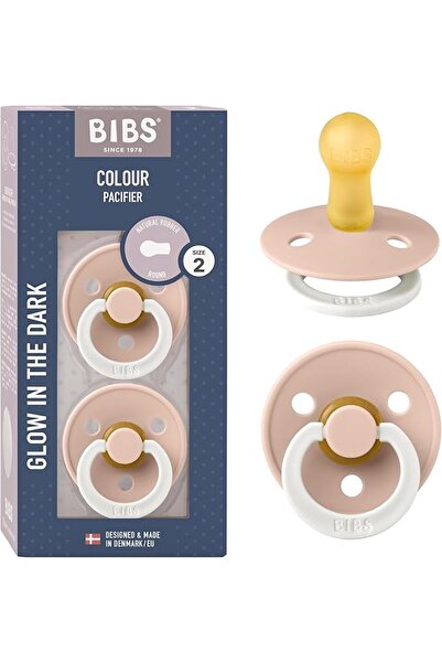 Bibs Liberty Pacifier | 2 Colour Natural Rubber Latex Soothers | Size 1 (0-6 ...