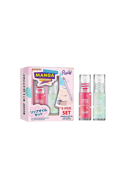RUDE cosmetics Set Rude Cosmetics: Mint Sparkle, Ulei de buze, 4 ml + Waterme...