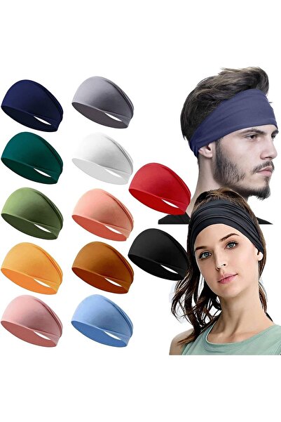 Generic 12 Pack Non-Slip Headbands عصابات الرأس for Women & Men - Sport Runni...
