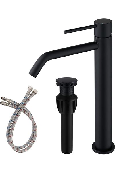 Generic Brushed Gold Bathroom Faucet, Single Handle Brass Sink Faucet Bathroo...