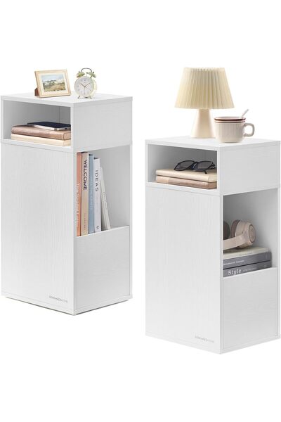 Generic Bedside Table, Toolless Technology, Super Fast Tool-Free Assembly, Be...