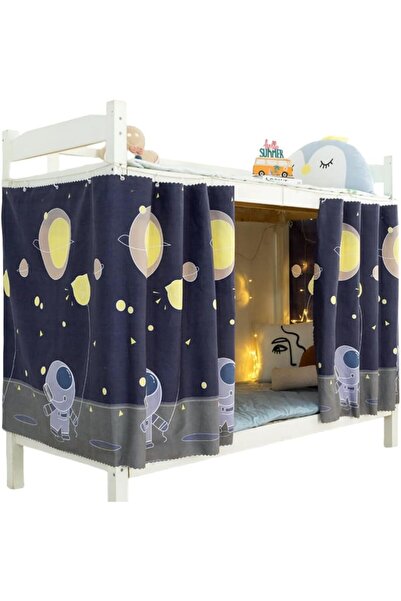 Generic Thicken Bunk Bed Blackout Curtains Twin Size - 2 Panel Underbed Priva...