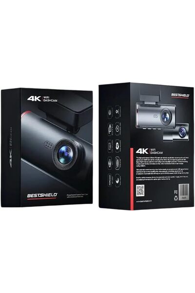 Best 4K Front and 1080P Rear 256GB Storage Dual Dash Cam with WiFi App Control