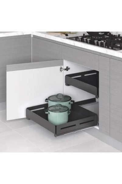 STARAX 40 cm Frenli Unique Box Bağımsız Çift Açılım Gizli Raylı Çekmece