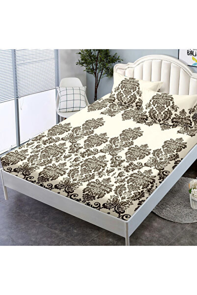 decorami Stretchy sheet, FINET, 180x200cm, 2 pillowcases 50x70cm, Beige, orie...