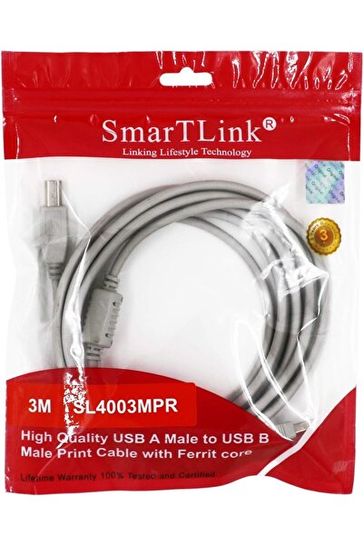 Generic كابل طابعة USB من SMARTLINK، USB 2.0 نوع A ذكر إلى B ذكر، سلك ماسح ضو...