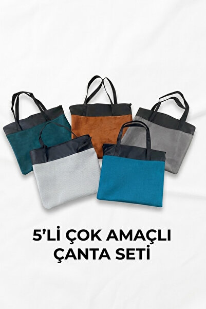 Çok Amaçlı 5 Adet Çanta, Çanta Seti