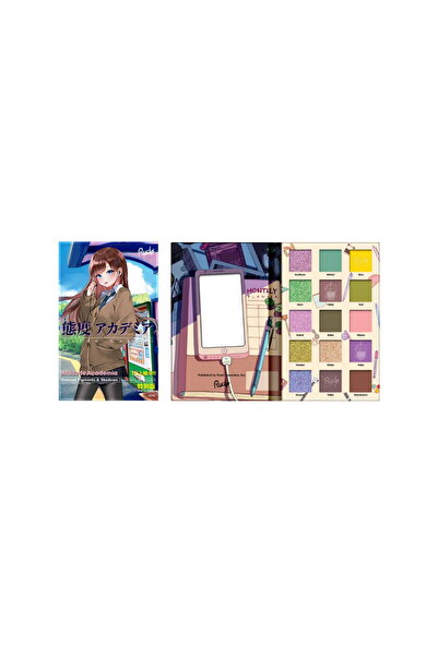 RUDE cosmetics , Attitude Academia, Eyeshadow Palette, 15 Shades