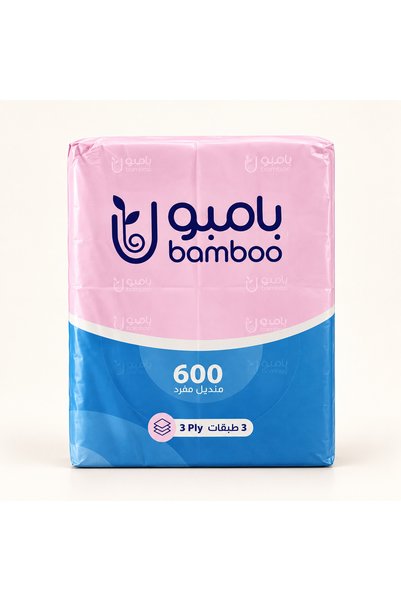 Bamboo Bamboo Tissues – 8 Packs – 600 Individual Tissues |   3 Layers