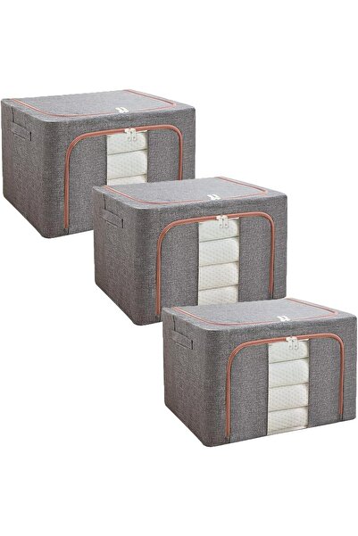 Generic Large Storage Bags, With Reinforced Handle and Thick Steel Frame, Clo...