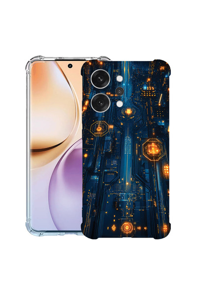 bestcase Husă Antișoc pentru OPPO Reno14 F / Reno14 FS, Placă de circuit, 205...