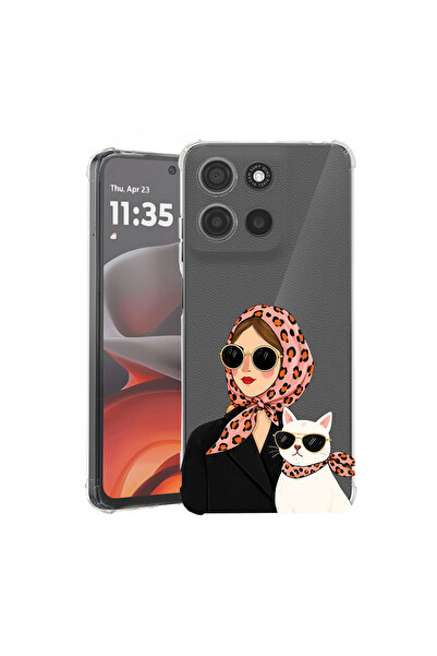 bestcase Αντικραδασμική Θήκη για Motorola Edge 50 Fusion, Fashion Cat, 180584...