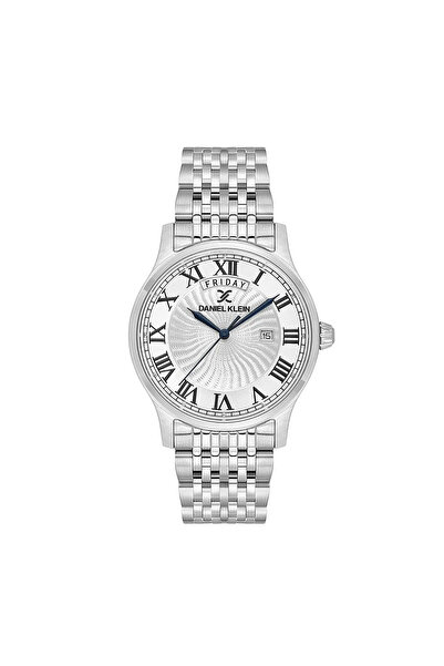 Daniel Klein Premium - Ceas Barbatesc Quartz Argintiu DK.1.14335-1