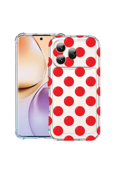 bestcase Husă Anti Shock Case For Honor 600, Red Polka Dots, 3159975 AS 2130