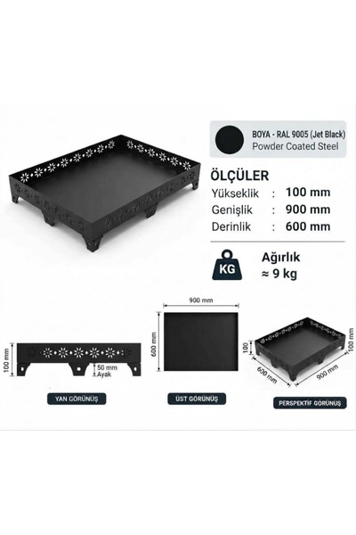 SOBA ALTLIĞI 90 CM X 60 CM X 10 CM