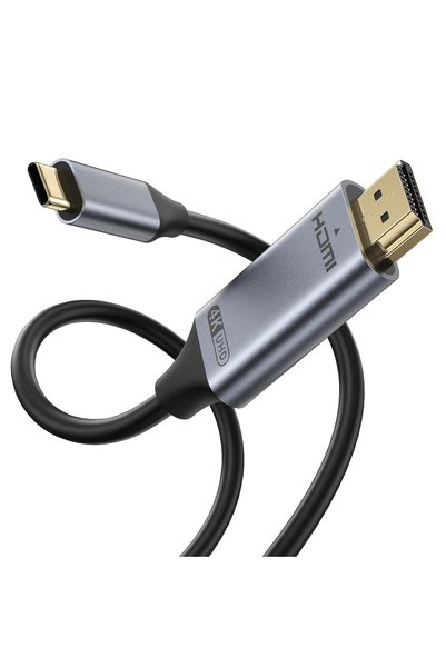 Demark كابل USB C إلى HDMI أحادي الاتجاه بطول 2 متر بدقة 4K وتردد 60 هرتز، كا...