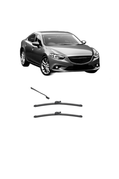 VALEO Set of car wipers MAZDA 6 Saloon (GJ, GL) 2012-2020, for windshield, Si...