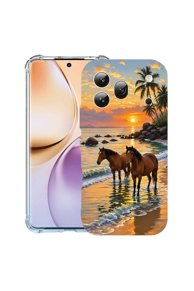 bestcase Husă Antișoc pentru Honor 600 Pro, Cai la apus, 3159971 AS 2201