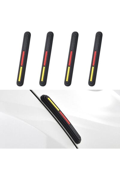 GENERAL 4PCS Car Door Edge Guards, Self-Adhesive PVC Auto Side Door Body Prot...