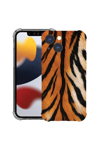 bestcase Противоударен калъф за Apple iPhone 15, с тигров десен, 1668629 AS 2176