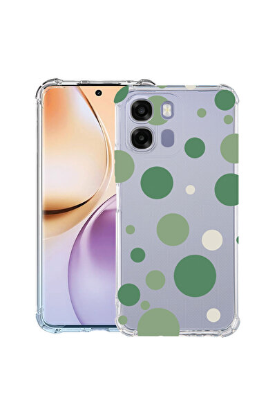bestcase Husă Anti Shock Case For Realme 16 Pro Plus, Green Polka Dots, 31568...
