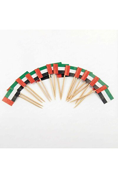 Generic 120 Pcs United Arab Emirates Flag Cocktail Picks - 6.5cm (2.5in) Bamb...