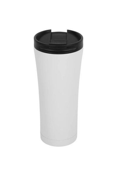 Siyah Lale Steel Thermos 500 ml White -