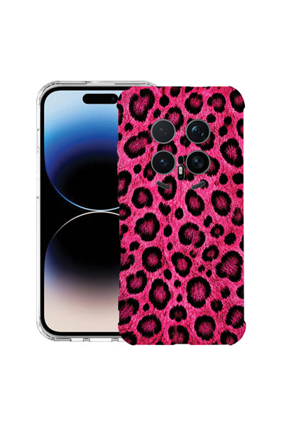 bestcase Αντικραδασμική Θήκη για Honor Magic8 Pro, Ροζ Σχέδιο Λεοπάρδαλης, 31...