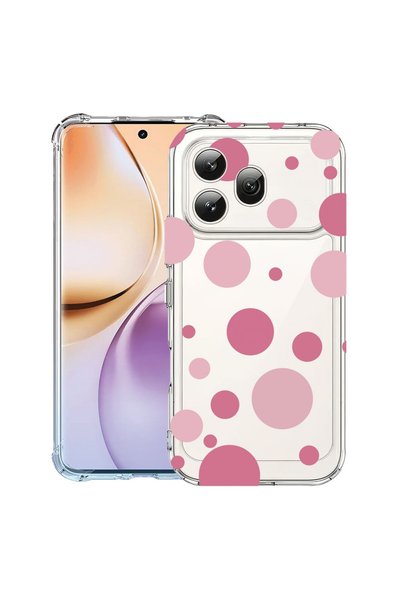 bestcase Husă Anti Shock Case For Honor 600, Pink Polka Dots, 3159975 AS 2133