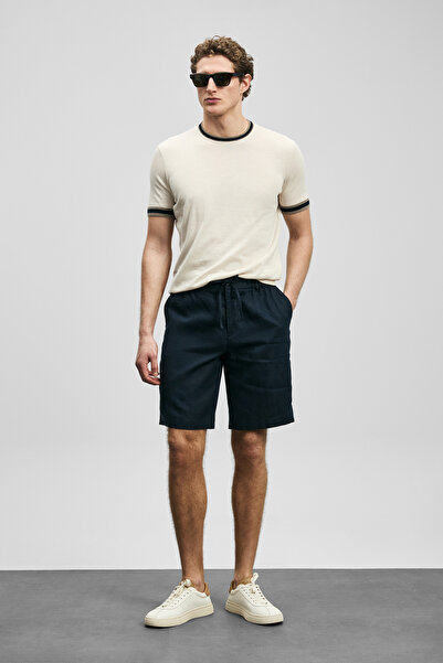 Lufian Peler Men's Sports Shorts Regular Fit Navy Blue