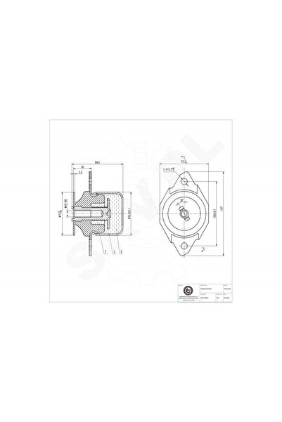 ESEN SKV Tampon motor spate stânga Seat Toledo I VW Corrado Golf III Passat B...