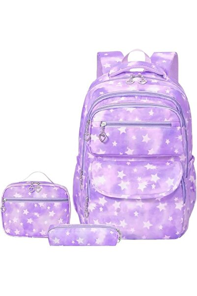 GENERAL Lukovee Girls Backpack 6PCS Set, Durable Water Resistant School Bag w...
