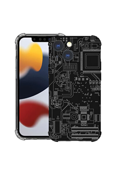bestcase Husă Antișoc pentru Apple iPhone 13, Placă de circuit, 1118436 AS 2103